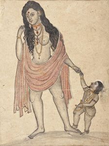 Woman and Child, Early to mid-19th century. Creator: Unknown
