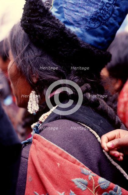 Woman and child, Ladakh, India, 1988. Creator: Amanda Waite.