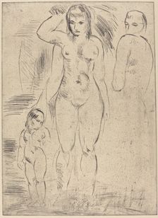Woman and Child (Weib und Kind), 1914. Creator: Wilhelm Lehmbruck