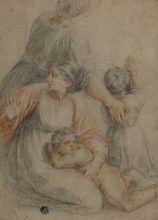 Woman and Children, n.d. Creator: After Raffaello Sanzio, called Raphael Italian, 1483-1552
