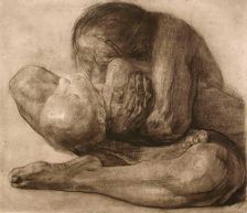 Woman and Dead Child (Frau mit Totem Kind), 1903, printed 1918. Creator: Kathe Kollwitz