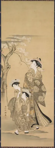 Woman and Two Children, 1900s. Creator: Unknown
