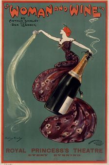 Woman and Wine - The Royal Princess's Theatre, 1899. Creator: Hardy, Dudley (1866-1922)