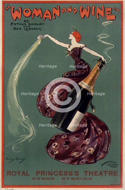 Woman and Wine - The Royal Princess's Theatre, 1899. Creator: Hardy, Dudley (1866-1922).