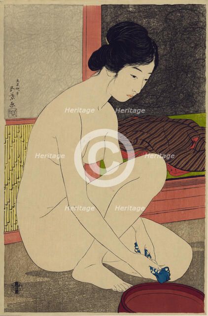 Woman after a bath, 1915. Creator: Hashiguchi, Goyo (1881-1921).
