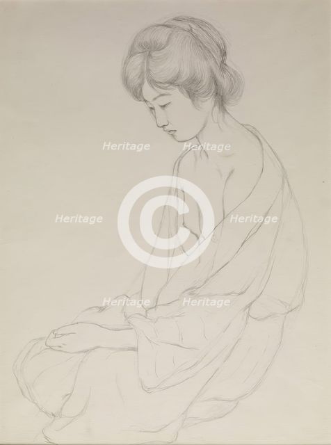 Woman after the Bath) c1920. Creator: Hashiguchi Goyo.