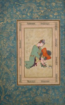 Woman Applying Henna, late 16th century. Creator: Unknown