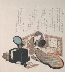 Woman Arranging Her Hair, 19th century. Creator: Unknown