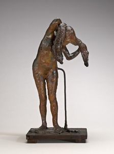 Woman Arranging Her Hair, possibly late 1880s/1890s. Creator: Edgar Degas