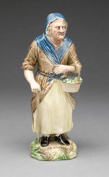 Woman as Old Age, Burslem, c. 1787. Creators: Ralph Wood the Elder , Enoch Wood