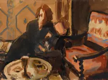 Woman at a Table, 1931. Creator: Oskari Paatela