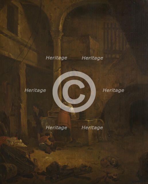 Woman at a Well in an Italian Farmhouse, c1660s. Creator: Unknown.