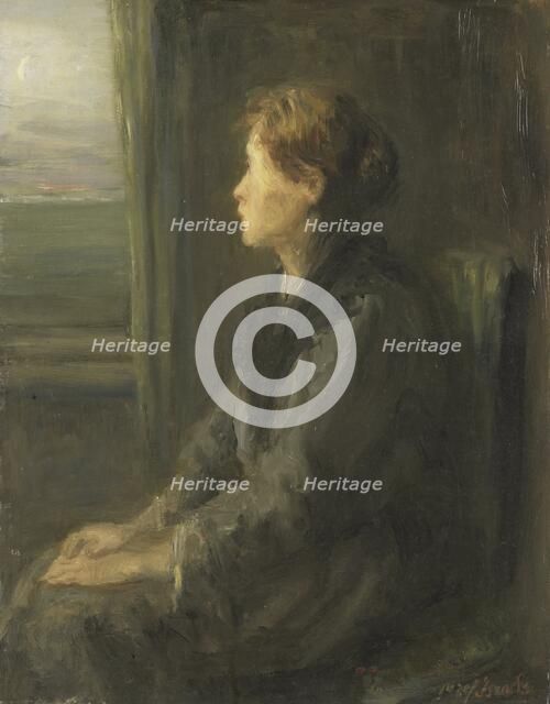 Woman at a Window, 1880-1911. Creator: Jozef Israels.