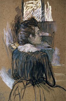 Woman at a Window 1889. Artist: Henri de Toulouse-Lautrec