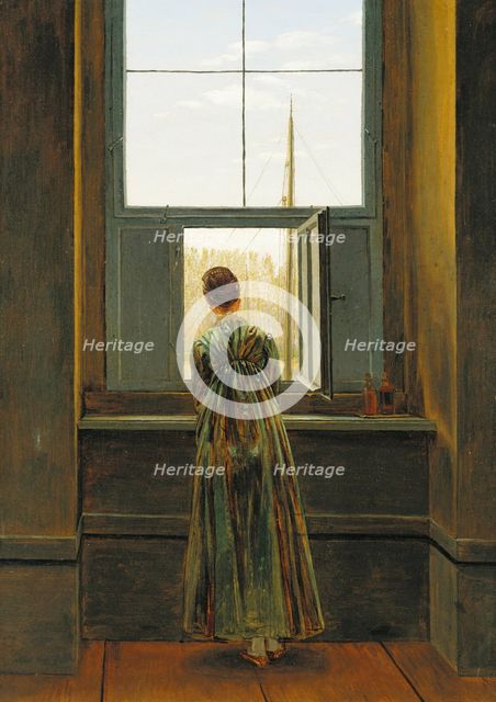 Woman at a Window, 1822. Artist: Friedrich, Caspar David (1774-1840)