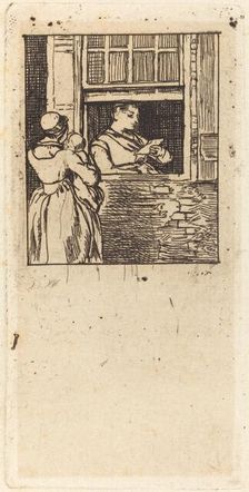 Woman at a Window, Reading a Letter, c. 1813. Creator: David Wilkie
