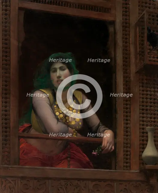 Woman at a Balcony, 1887-88. Creator: Jean-Leon Gerome.