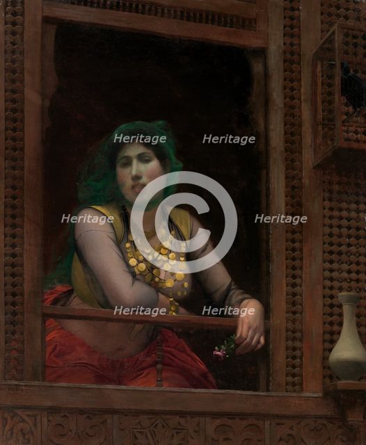 Woman at a Balcony, 1887-88. Creator: Jean-Leon Gerome.