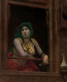 Woman at a Balcony, 1887-88. Creator: Jean-Leon Gerome