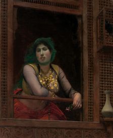 Woman at a Balcony, 1887-88. Creator: Jean-Leon Gerome