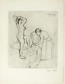 Woman at Her Bath, 1908. Creator: Suzanne Valadon