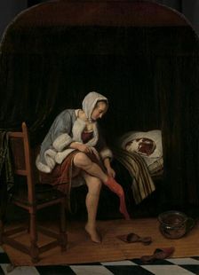 Woman at her Toilet, 1655-1660. Creator: Jan Steen