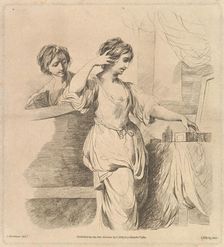 Woman at Her Toilet, March 1, 1780. Creator: Charles Reuben Ryley