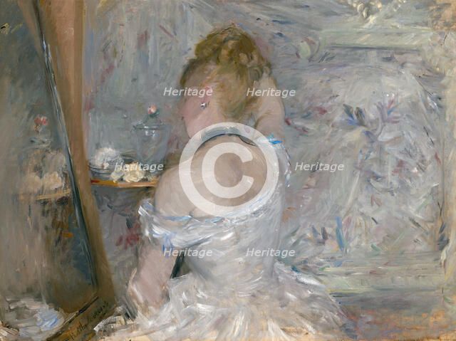Woman at Her Toilette, 1875/80. Creator: Berthe Morisot.