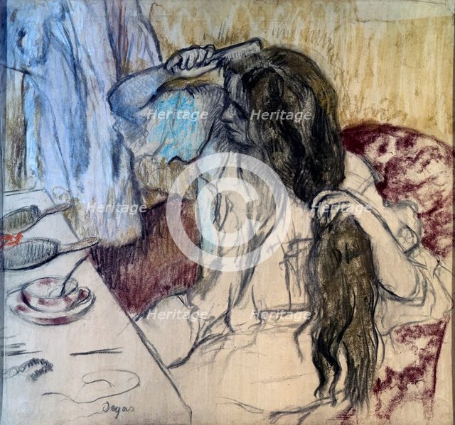 'Woman at her Toilette', 1889.  Artist: Edgar Degas