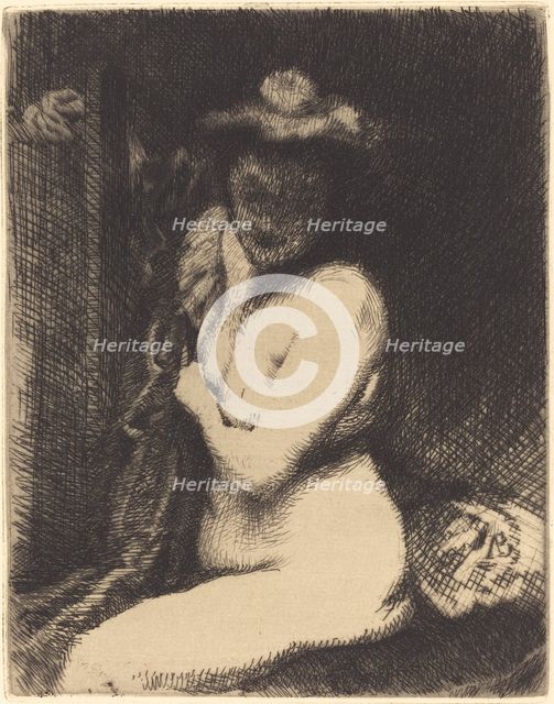 Woman at Her Toilette (La toilette), 1905. Creator: Paul Albert Besnard.