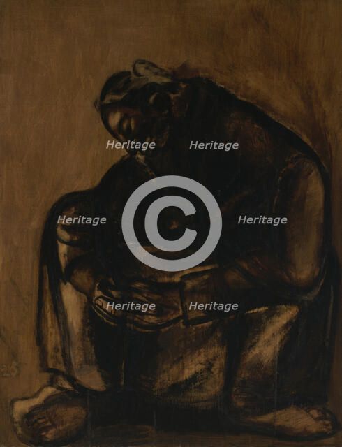 Woman at Prayers, 1925. Creator: Constant Permeke.