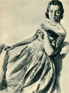 Woman at the piano, 1846, (1943). Creator: Adolph Menzel