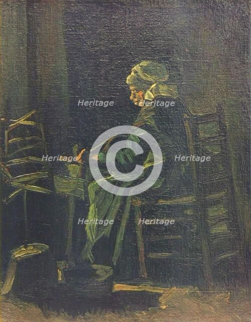 Woman at the Spinning Wheel, 1885. Artist: Gogh, Vincent, van (1853-1890)