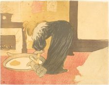 Woman at the Tub (Femme au tub), 1896. Creator: Henri de Toulouse-Lautrec