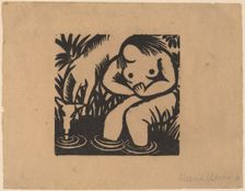 Woman at the Water, 1918. Creator: Maria Uhden