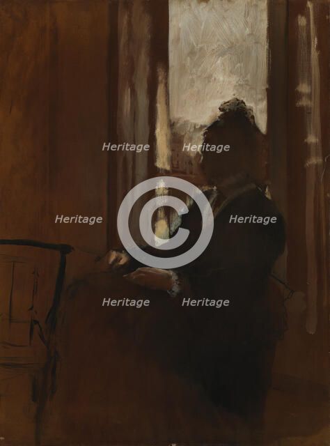 Woman at the window, 1871-1872. Creator: Degas, Edgar (1834-1917).