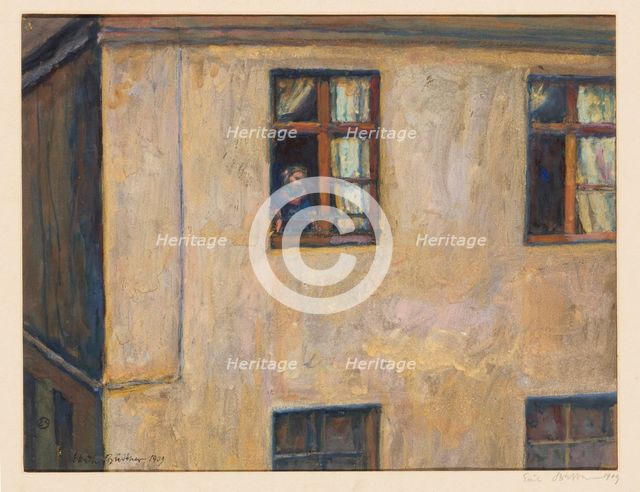 Woman at the window, 1909. Creator: Büttner, Erich (1889-1936).