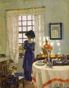 Woman at the Window late 19th or early 20th century. Artist: August von Brandis