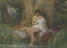 Woman bathing, 1830s-1860s. Creator: John White Abbott