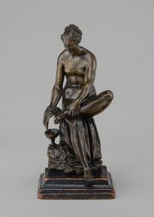Woman Bathing Her Foot, early 17th century. Creator: Barthelemy Prieur