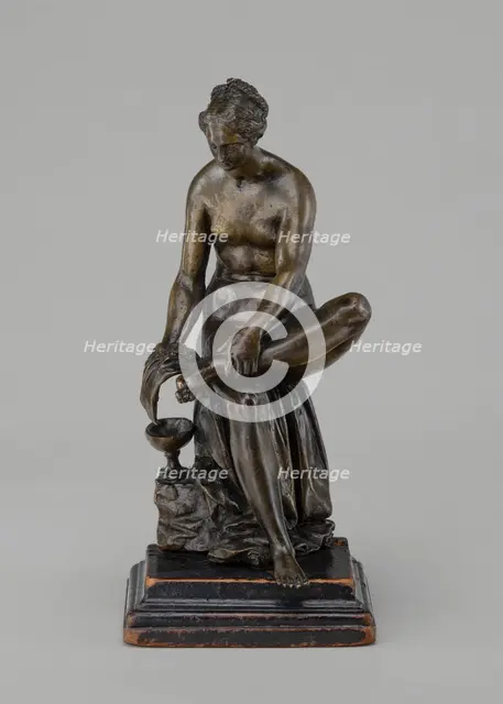 Woman Bathing Her Foot, early 17th century. Creator: Barthelemy Prieur.
