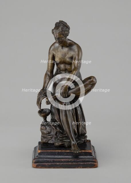 Woman Bathing Her Foot, early 17th century. Creator: Barthelemy Prieur.