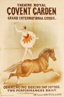 Woman bareback rider, (c1900?). Creator: Unknown