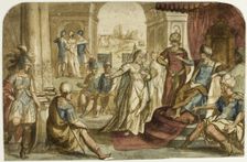 Woman before a King, n.d. Creator: Unknown