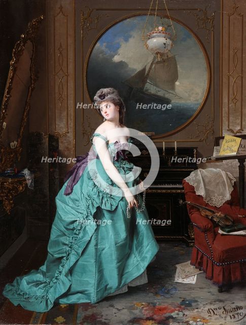 Woman Before a Mirror, 1870.