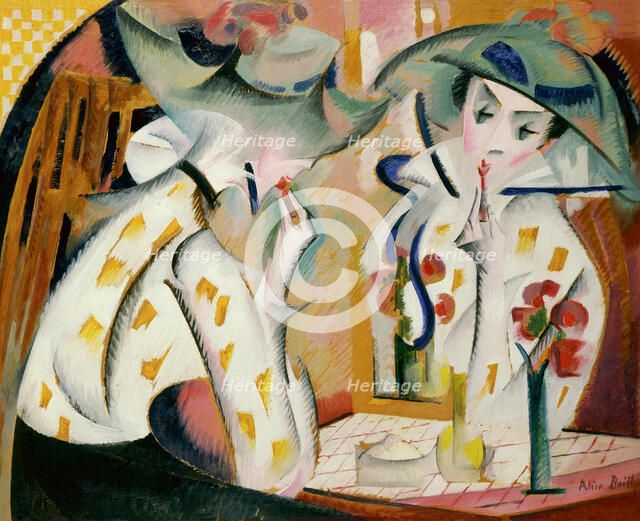 Woman Before a Mirror, 1918. Creator: Bailly, Alice (1872-1938).