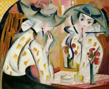 Woman Before a Mirror, 1918. Creator: Bailly, Alice (1872-1938)