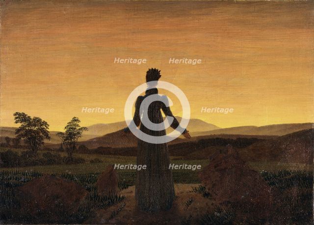 Woman before the Rising Sun, ca 1818. Artist: Friedrich, Caspar David (1774-1840)