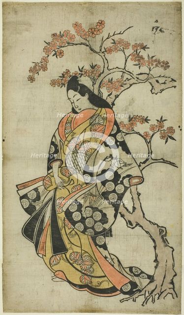 Woman Beside a Cherry Tree, c. 1688/90. Creator: Unknown.