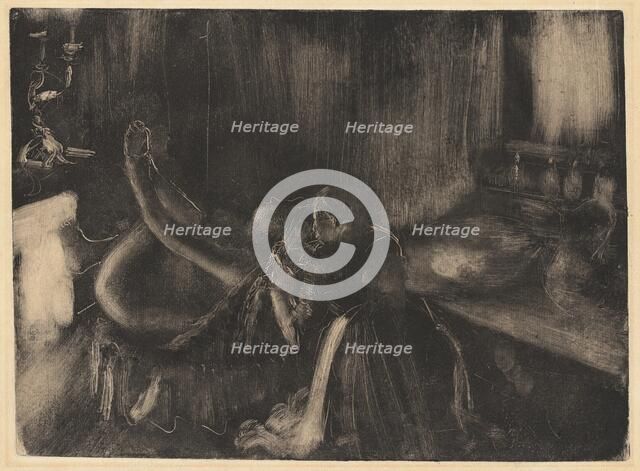 Woman by a Fireplace, 1880/1890. Creator: Edgar Degas.